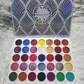 HAWAII Collection 35 Color Palette , Shimmery, Matte, Glittery. 