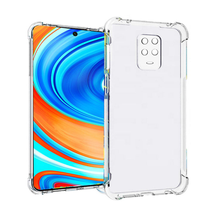 For Xiaomi Poco M2 Pro Premium Silicone Case Crystal Clear Soft TPU Ultra-Thin Transparent Flexible Protective Mobile Phone Back Cover
