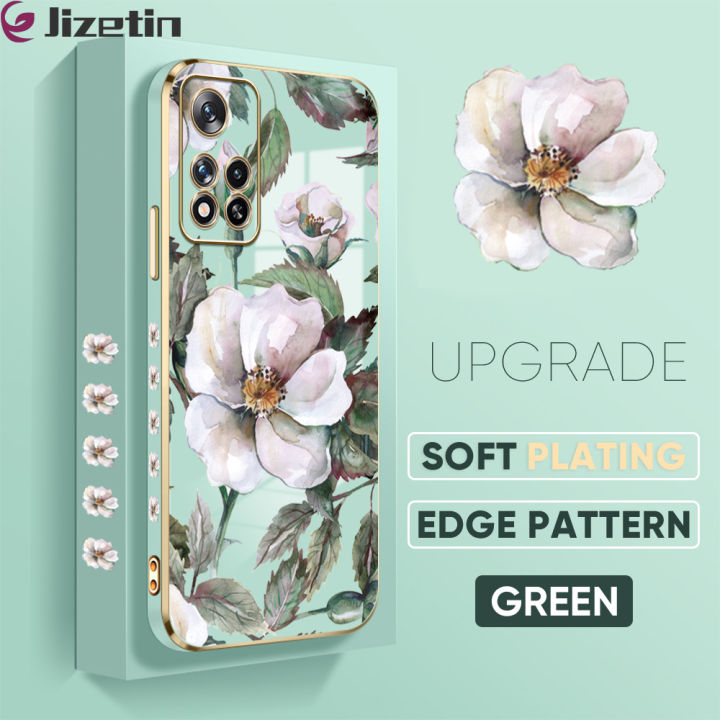 Jizetin%20(Free%20Lanyard)%20for%20Xiaomi%20Poco%20M4%20Pro%205G%20Back%20Cover%20White%20Peony%20Flower%20Luxury%206D%20Plating%20Case%20Side%20Pattern%20Soft%20Silicone%20Square%20Mobile%20Phone%20Cases%20-%20Image%202
