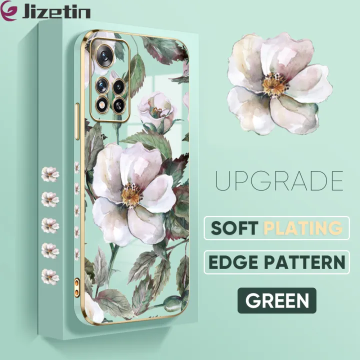 Jizetin%20(Free%20Lanyard)%20for%20Xiaomi%20Poco%20M4%20Pro%205G%20Back%20Cover%20White%20Peony%20Flower%20Luxury%206D%20Plating%20Case%20Side%20Pattern%20Soft%20Silicone%20Square%20Mobile%20Phone%20Cases%20-%20Image%202
