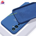For OnePlus 9 Strong Liquid Silicone Soft Gel Rubber Shockproof Case With Logo For OnePlus 9 Back Cover.