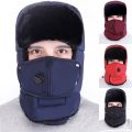 【100%-original】 Warm Earflap Cotton Cossack Winter Bomber Hat Ski Cap Trapper Hat. 