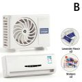 Air Conditioner Shape Fragrance Solar Energy Rotation Air Freshener Freshener Refill Stick Turntable Car Air Dashboard Diff M5L8. 