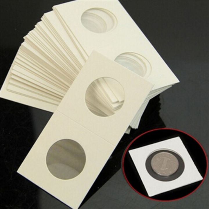 50Pcs%20New%20White%20Cardboard%202x2%20Mylar%20%20Holders%20with%20Storage%20Box%20Holder%20-%20Image%204