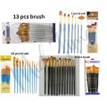 Artist Paint Brush set-7/10/12/13pcs Set Mix Brushes. 