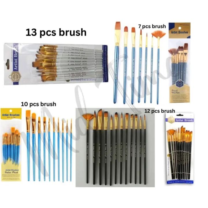 Artist Paint Brush set-7/10/12/13pcs Set Mix Brushes