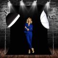 Background 8x12ft Non-Woven Fabric Solid Color Black Screen Photo Backdrop Studio Photography.