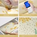 【Versatile】 Gift Non- Quilt Storage Bag Little Daisy Foldable Clothes Storage Bins with Handles Sorting Storage Box Home. 