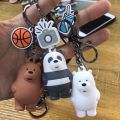 We bare bears key chains Grizzly Ice bear Panda Keychains Cartoon bear. 