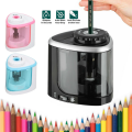 Electric Pencil Sharpener Auto-Stop Auto-Exclusion, Battery-Powered for School & Office. 