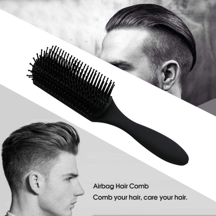 NYT%201Pc%20Hair%20Comb%20Airbag%20Brush%20Anti-Static%20Hairbrush%209%20Rows%20Plastic%20Dentangling%20Brush%20Men%20Hairdressing%20Comb%20Scalp%20Massage%20-%20Image%205