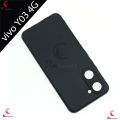 For  vivo Y03 4G / Heavy Strong Liquid Silicone Soft Gel Rubber Shockproof Back Cover - Camera - Phone Back Cover. 