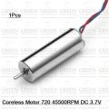 720 Motor 720 455000RPM DC 3.7V 7x20mm Magnetic Micro Motors High Speed For 55mm DIY Electrical Circuitry & Parts.