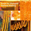 3.9Inch Marigold Flowers Artificial Day of the Dead Flower 200Pcs Fake Marigold Flowers Head for Marigold Garland Making. 