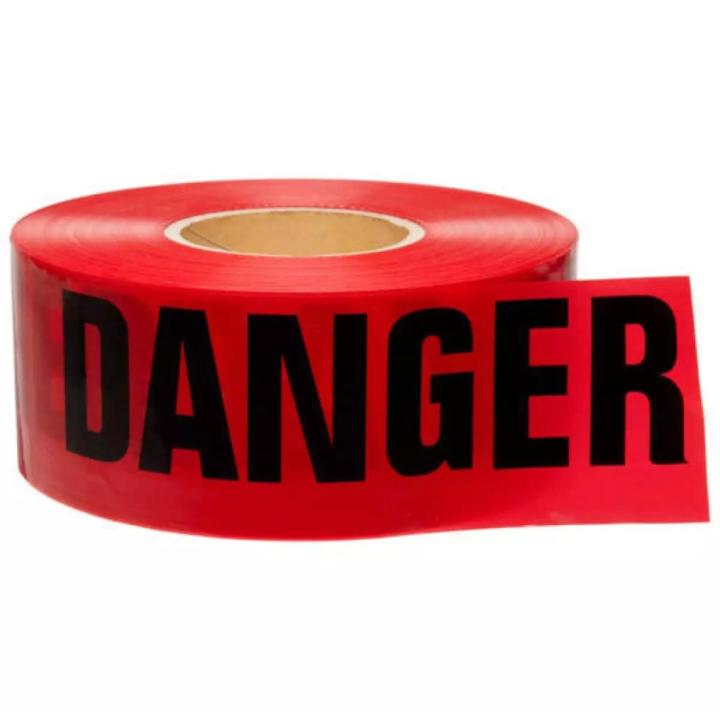 Caution Tape For Safety Barrier Construction 50m x 7.5cm Roll