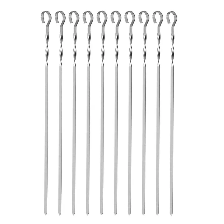 38cm%20Length%20Barbecue%20Stick%20Easy%20To%20Use%20Stainless%20Steel%20Flat%20Skewers%20Stick%20Rust-Resistant%20Metal%20Kebab%20Stick%20for%20Outdoor%20-%20Image%208