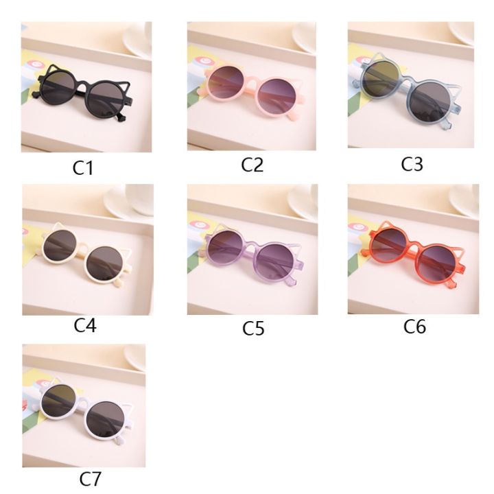 Children%20cat%20ears%20sunglasses%20fashion%20cute%20baby%20girls%20Round%20glasses%20Outdoor%20UV%20protection%20boys%20glasses%C2%A0%20beach%20Eyewear%20-%20Image%207