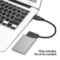 USB 3.0 to Micro-SATA Adapter Cable SATA Hard Drive Converter Cable for 1.8Inch HDD SSD Converter Cord.