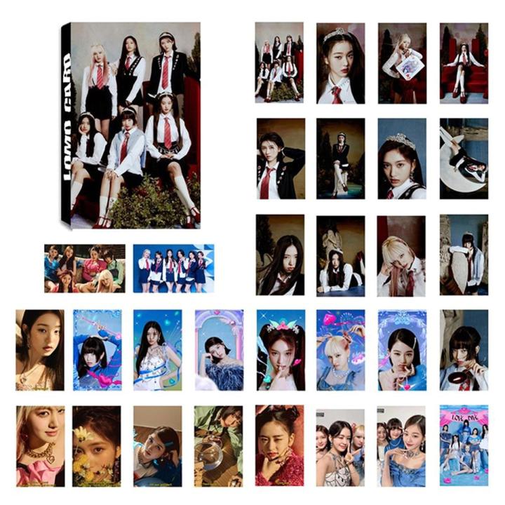 30PCS/Set Kpop IVE New Album LOVE DIVE Photo Cards Won Young An Yu Jin Photocards Lomo Card For Fans Collection Photocards