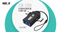 GEEOO Premium Quality GB-8 2-in-1 Micro & Type-C USB 3.0 OTG Adapter.