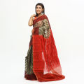 Tangail Tat Multicolor Muslin Jamdani Saree For Women. 