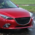 2Pcs Front Bumper Fog Light Grille Cover Chrome Trim for Mazda 3 Axela 2014-2016. 