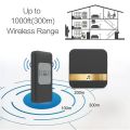 Remote Wireless Doorbell 300M Long Distance Automatic Call Bell Intelligent Electronic Waterproof Bells Smart Home Accessories(Eu Plug). 