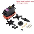 MG996R MG996 MG-996 180 Degree Servo Motor Large Torque DC 4.8V 7.2V Metal Gear Servo Motor 180° Degree Rotation Standard Quality With Cables Wire For Arduino DIY.