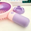 Cute Mini Fan 3-Speed Mini Fan (USB Rechargeable) - Travel-Ready Pocket Fan. 