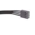 Cooler Fan PC CPU Power 1 Female To 5 Male 4 Pin Socket Fan Hub Splitter Cable.