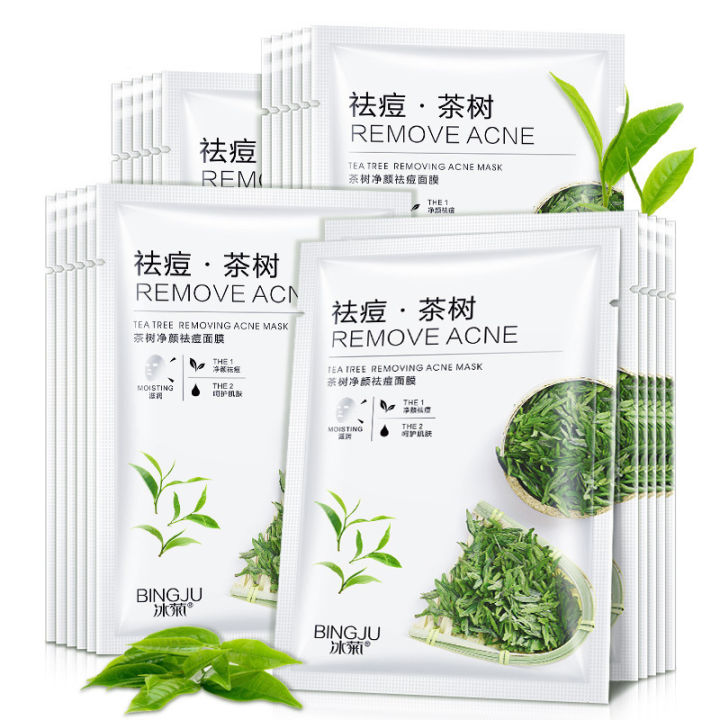 Tea%20Tree%20Face%20mask%20Acne%20Facial%20Oil%20Control%20Anti%20Acne%20Skin%20Care%20Facial%20Clear%20Moisture%20Sheet%20Korean%20Mascarilla%20Maske%20Masks%20-%20Image%202