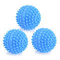 4 x Dryer Balls Blue PVC Reusable Laundry Washing Drying Fabric Ball. 