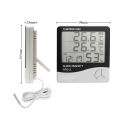HTC-2 Indoor LCD Digital Temperature Humidity Meter Thermometer With Alarm Clock. 