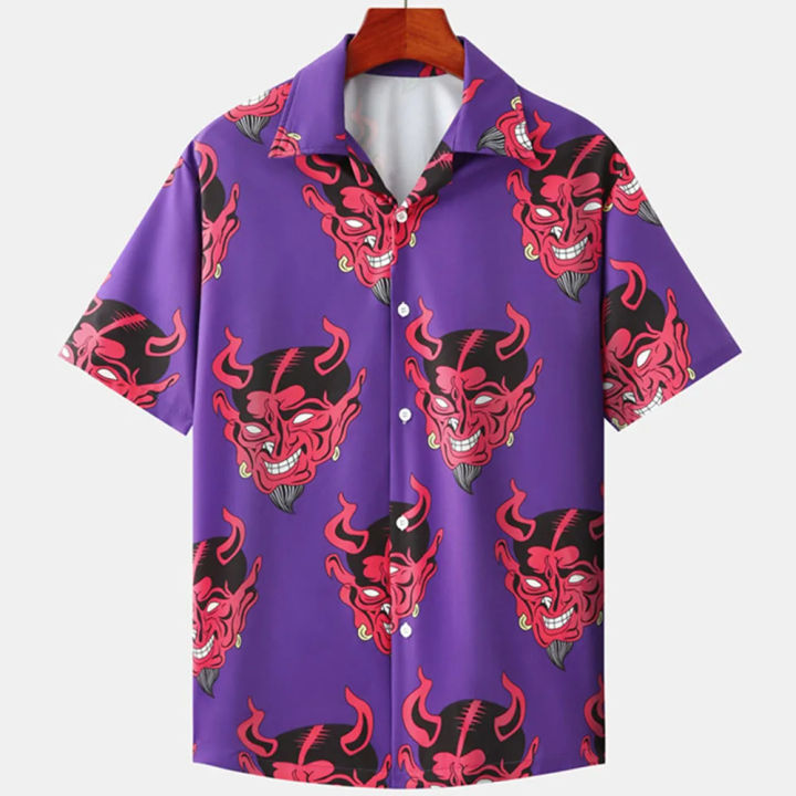 2024%20Devil%20Horror%203d%20Hawaiian%20Shirt%20Man%20Loose%20Male%20Clothes%20Breathable%20Men's%20Shirts%20Summer%20Short%20Sleeve%20Shirt%20Top%20Men's%20Clothing%20-%20Image%205