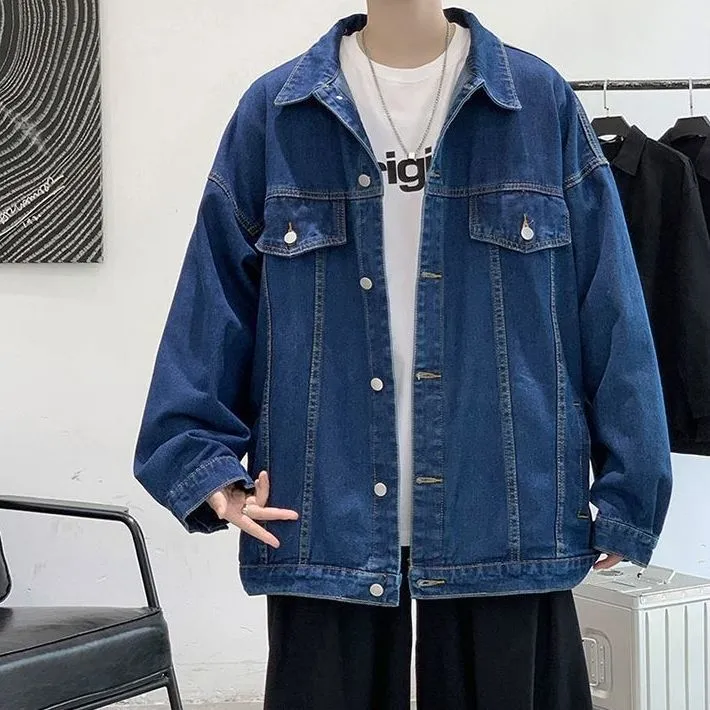 Four%20Piece%20Set%E3%80%91insFall%20Denim%20Jacket%20Men's%20Fashion%20Hong%20Kong%20Style%20Retro%20Loose%20High-Grade%20Jacket%20Korean%20Fashion%20-%20Image%205