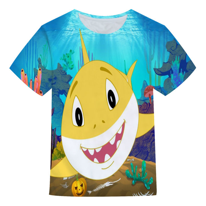 Baby%20shark%20summer%20short-sleeved%20clothing%20new%20children's%20clothing%203D%20T-shirt%20quick-drying%20polyester%20shirt%20boys%20and%20girls%20clothes%20-%20Image%202