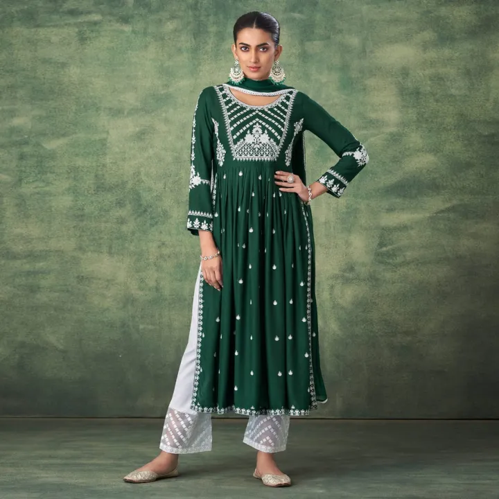 Party%20Wear%20Black%20Women's%20New%20Trendy%20Stylish%20naira%20cut%20dress%20Design%20Palazzo%20-%20Image%202