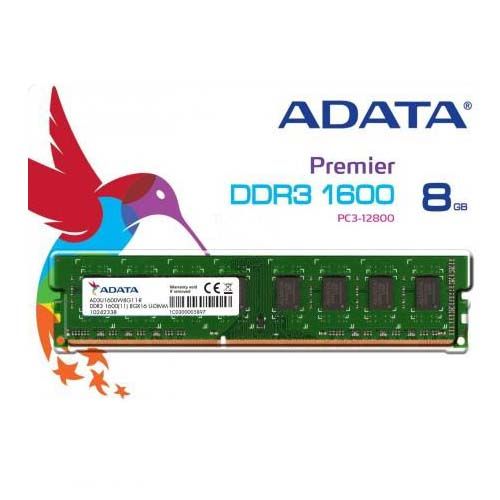 Adata Dimm 1600 Adata GB DDR3 1600 Bus Low Voltage Adata