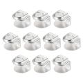 10 Pis Adjustable 5-10mm Thickness Glass Shelf Bracket Clamp Holder Support SS. 