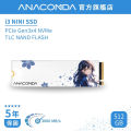 Anacomda NINI Special Edition 512GB M.2 NVMe PCIe Gen3x4 SSD.