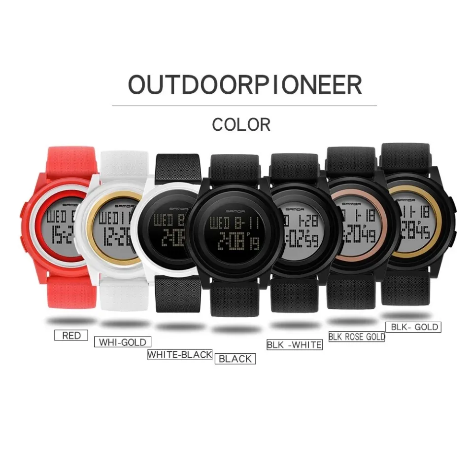 SANDA Brand Men's Trend Simple Fashion Casual Creative Electronic