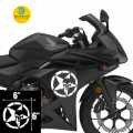 Skull Scratch Star Bike Stickers Compatible for bike sticker/Skulls Punisher Pentacle Five-pointed Star bike Stickers Creative Decoration Decals /Waterproof and Premium Quality)/ bike sticker/ Motorcycle stickers/ Decoration sticker for bike.