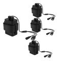 4X Waterproof DIY 6X 18650 Battery Case Box Cover with 12V DC and USB Power Supply for Bike LED Light Cell Phone Router.
