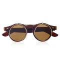 SE Classic Steampunk Goth Glasses Goggles Round Flip Up Sunglasses Eyeglass.
