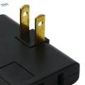 3 Way Outlet Extender Portable 2 Prong Swivel Plug Outlet for Home Household. 