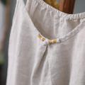 Retro Art Frog Button Pure Cotton Camisole Women2022Summer New Loose Inner Wear Sleeveless Top for Women. 