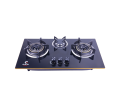 Gazi EG-B712G Tempered Glass  Triple Burner  Gas Stove LPG Only. 
