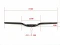 Mountain Bike Handlebar Wake 780MM, MTB 31.8MM Extra Long Bicycle. 
