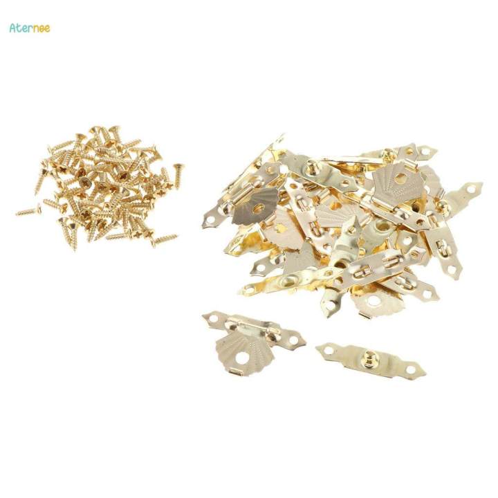 24pcs%20Wooden%20Triangle%20Flower%20Metal%20Hasp%20Clasp%20Latch%20Jewelry%20Box%20-%20Image%208