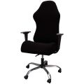【Meaeguet Speciality Store】Elastic Electric Gaming Chair Covers Office Internet Rotating Armrest Chair Cases(Black).